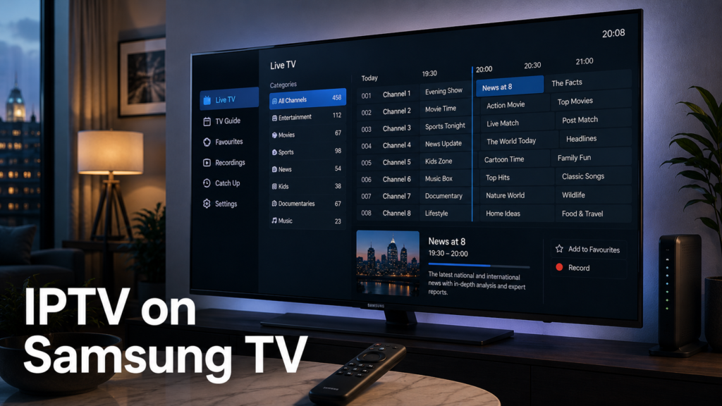iptv on samsung tv guide device 2026